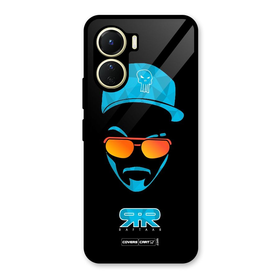 Special Raftaar Edition Blue Glass Back Case for Vivo Y16
