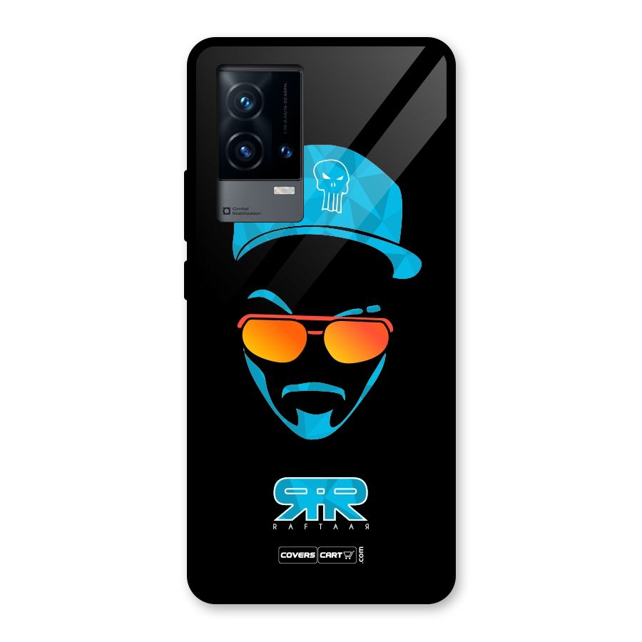 Special Raftaar Edition Blue Glass Back Case for iQOO 9 5G
