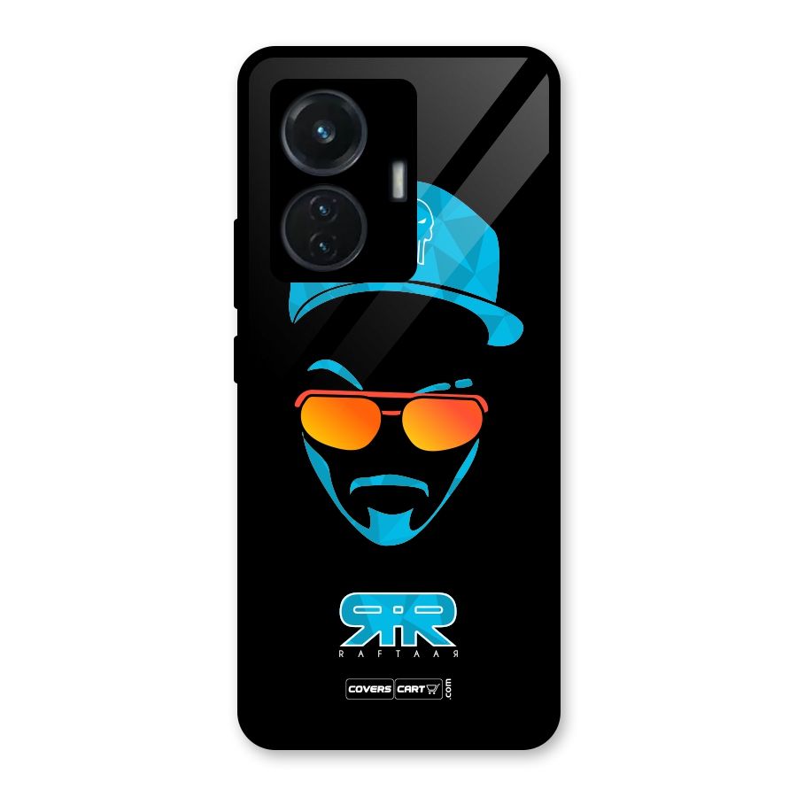 Special Raftaar Edition Blue Glass Back Case for iQOO Z6 44W