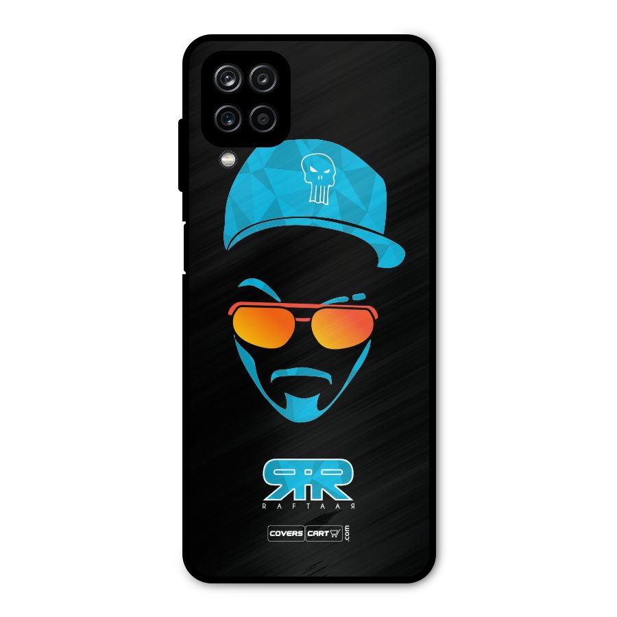 Special Raftaar Edition Blue Metal Back Case for Galaxy A12