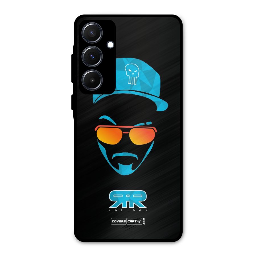 Special Raftaar Edition Blue Metal Back Case for Galaxy A55