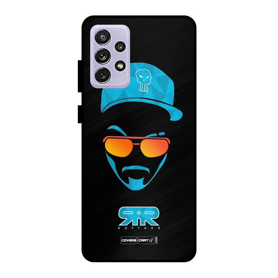 Special Raftaar Edition Blue Metal Back Case for Galaxy A72