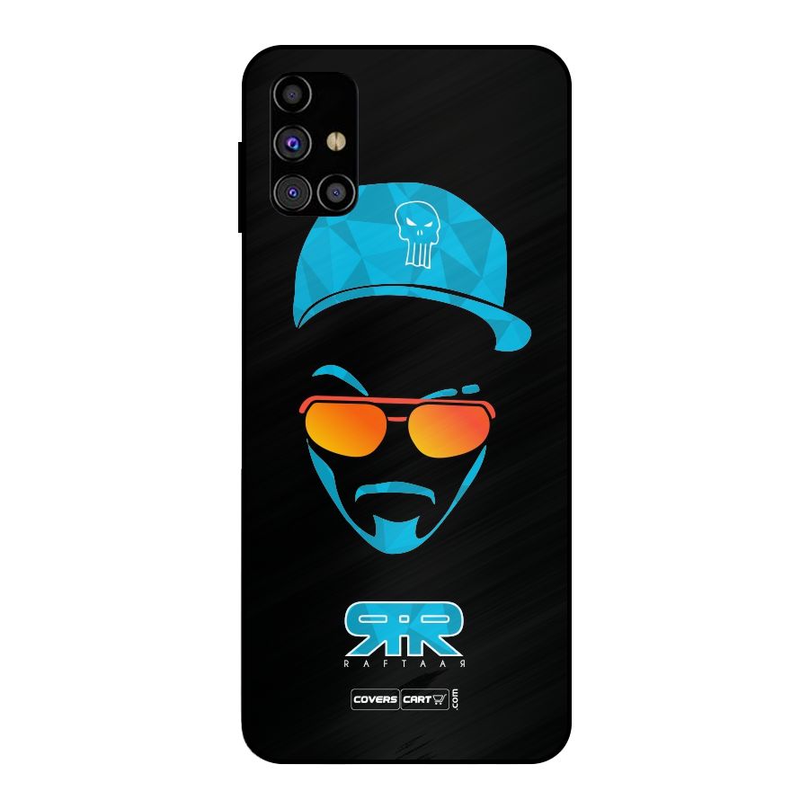Special Raftaar Edition Blue Metal Back Case for Galaxy M31s