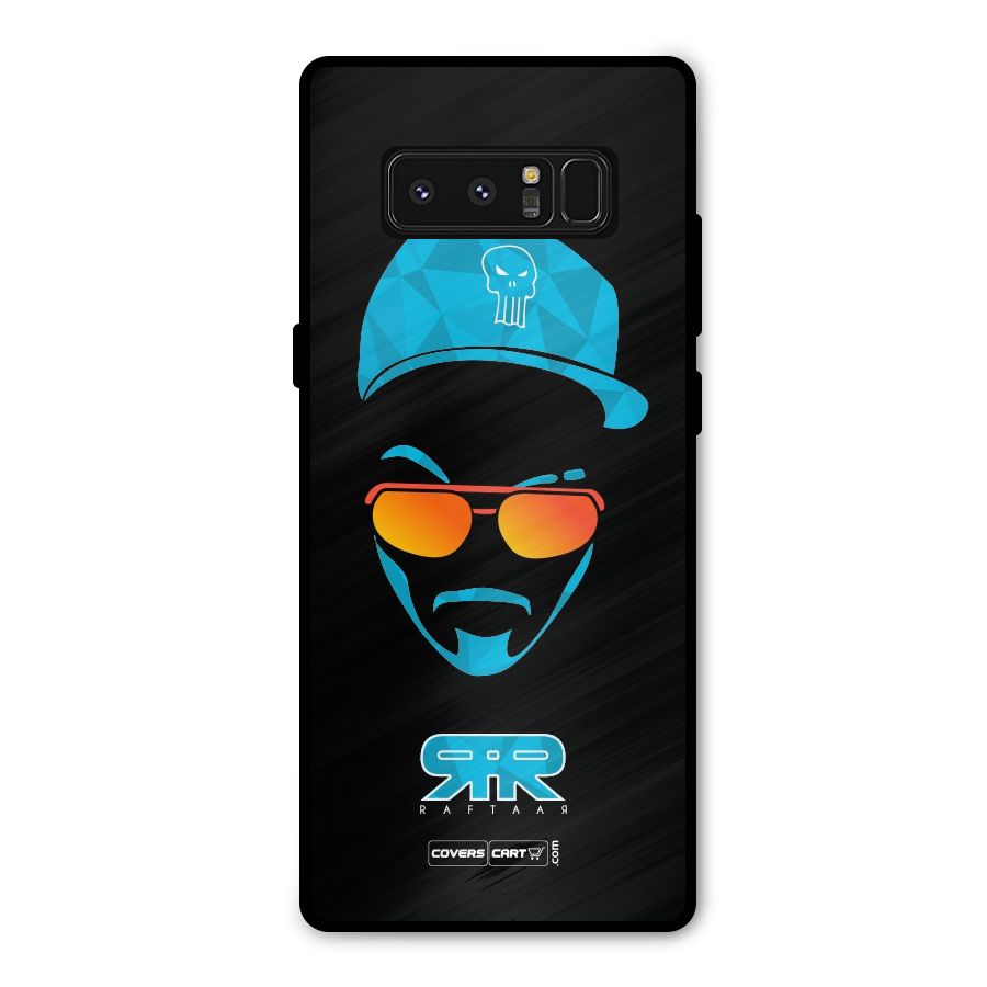 Special Raftaar Edition Blue Metal Back Case for Galaxy Note 8