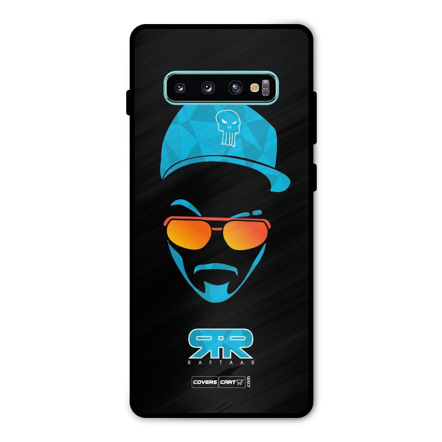 Special Raftaar Edition Blue Metal Back Case for Galaxy S10 Plus