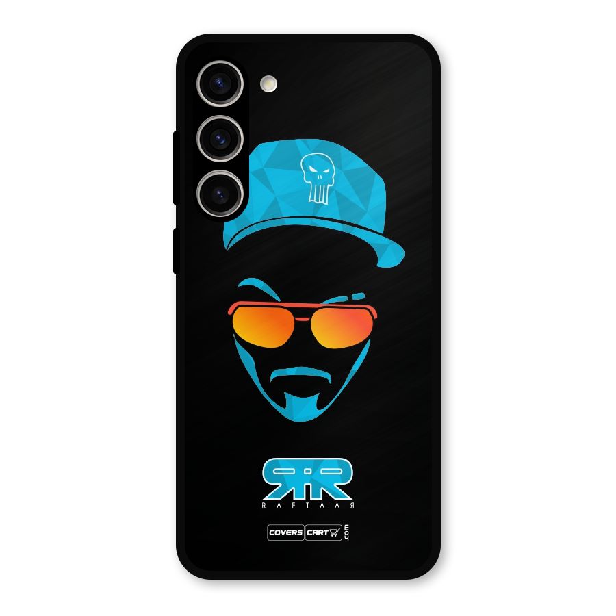 Special Raftaar Edition Blue Metal Back Case for Galaxy S23 Plus