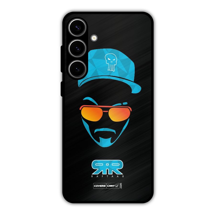 Special Raftaar Edition Blue Metal Back Case for Galaxy S24 Plus