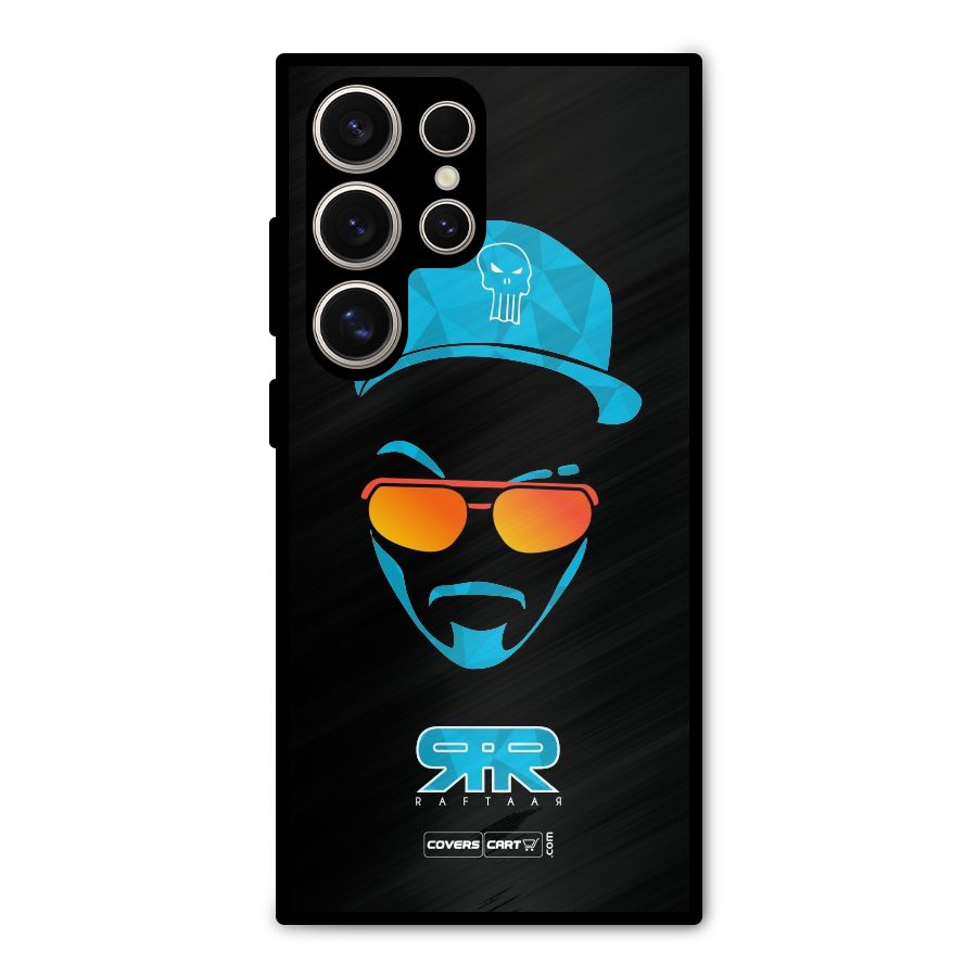 Special Raftaar Edition Blue Metal Back Case for Galaxy S24 Ultra