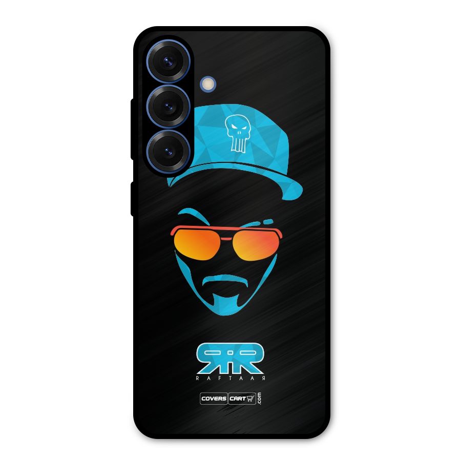 Special Raftaar Edition Blue Metal Back Case for Galaxy S25