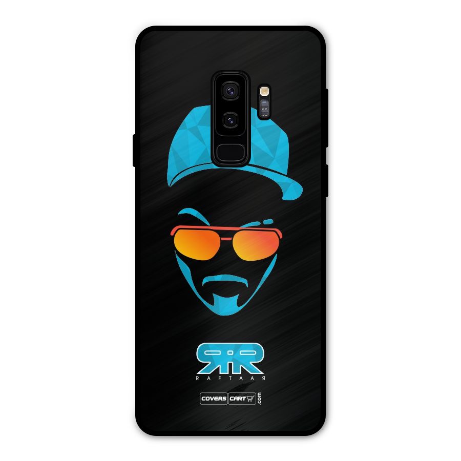 Special Raftaar Edition Blue Metal Back Case for Galaxy S9 Plus