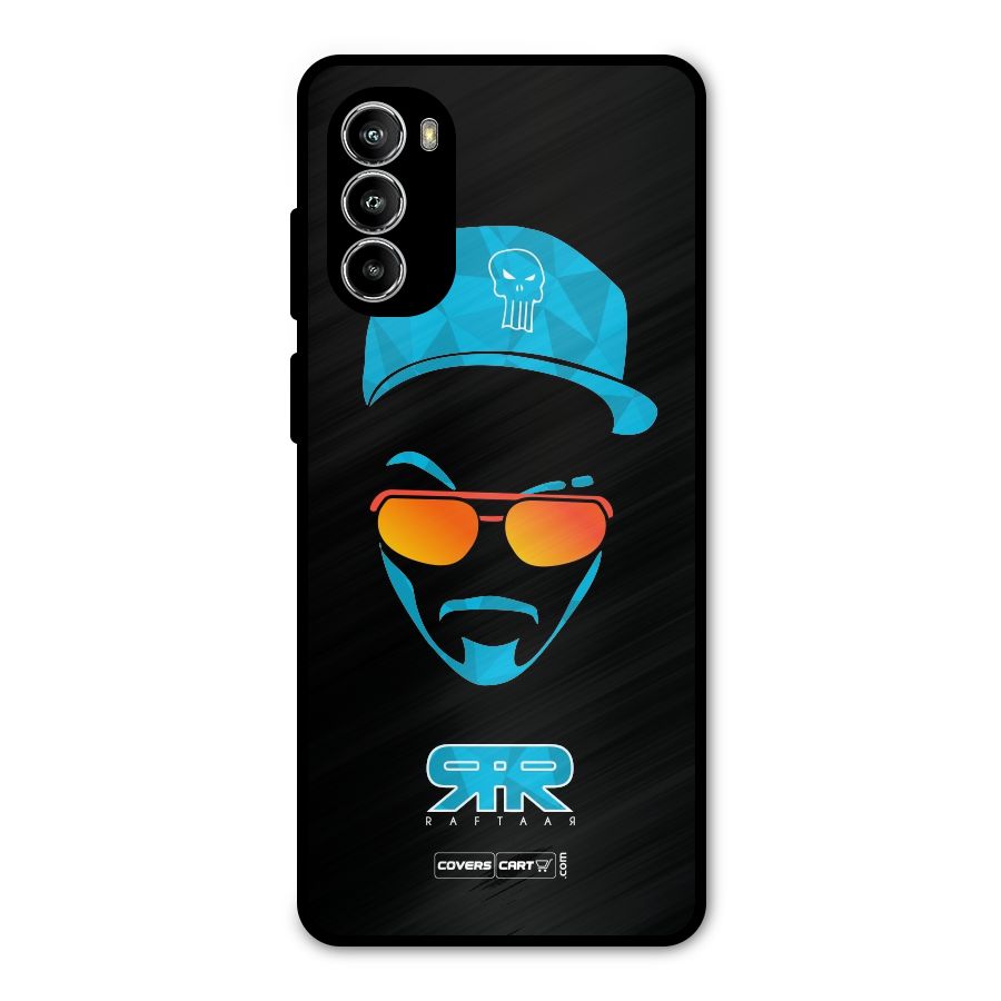Special Raftaar Edition Blue Metal Back Case for Moto G52