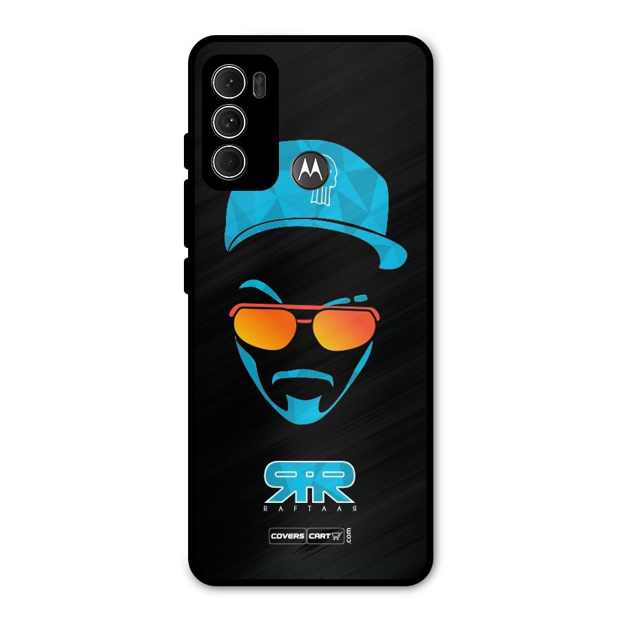 Special Raftaar Edition Blue Metal Back Case for Moto G60