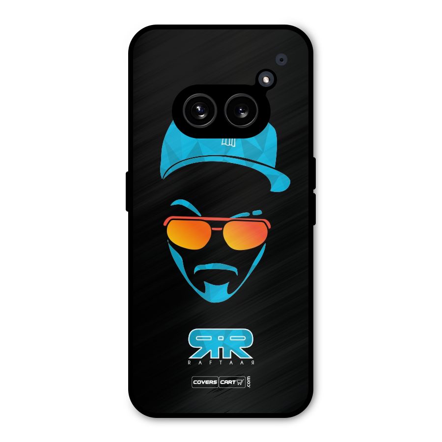 Special Raftaar Edition Blue Metal Back Case for Nothing Phone 2a Plus