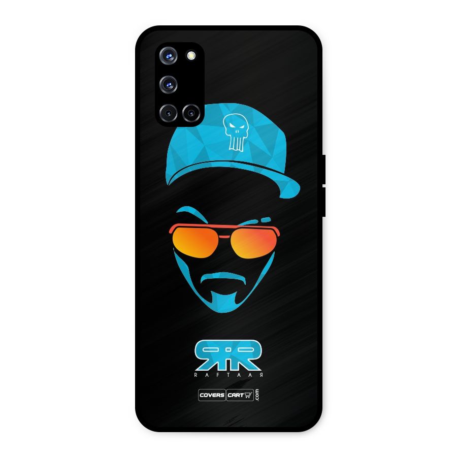 Special Raftaar Edition Blue Metal Back Case for Oppo A52