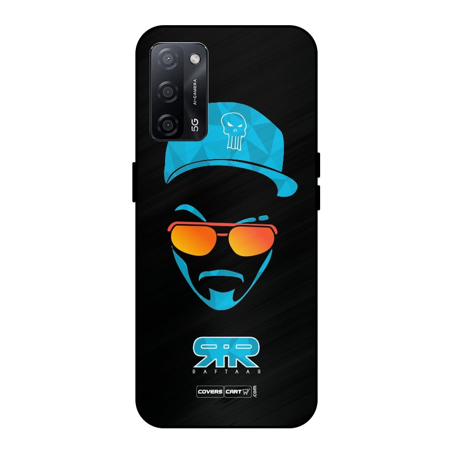 Special Raftaar Edition Blue Metal Back Case for Oppo A53s 5G