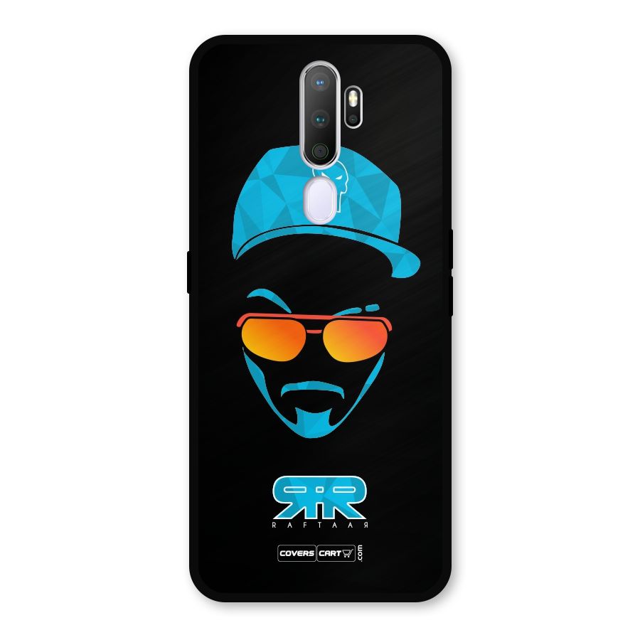 Special Raftaar Edition Blue Metal Back Case for Oppo A9 (2020)