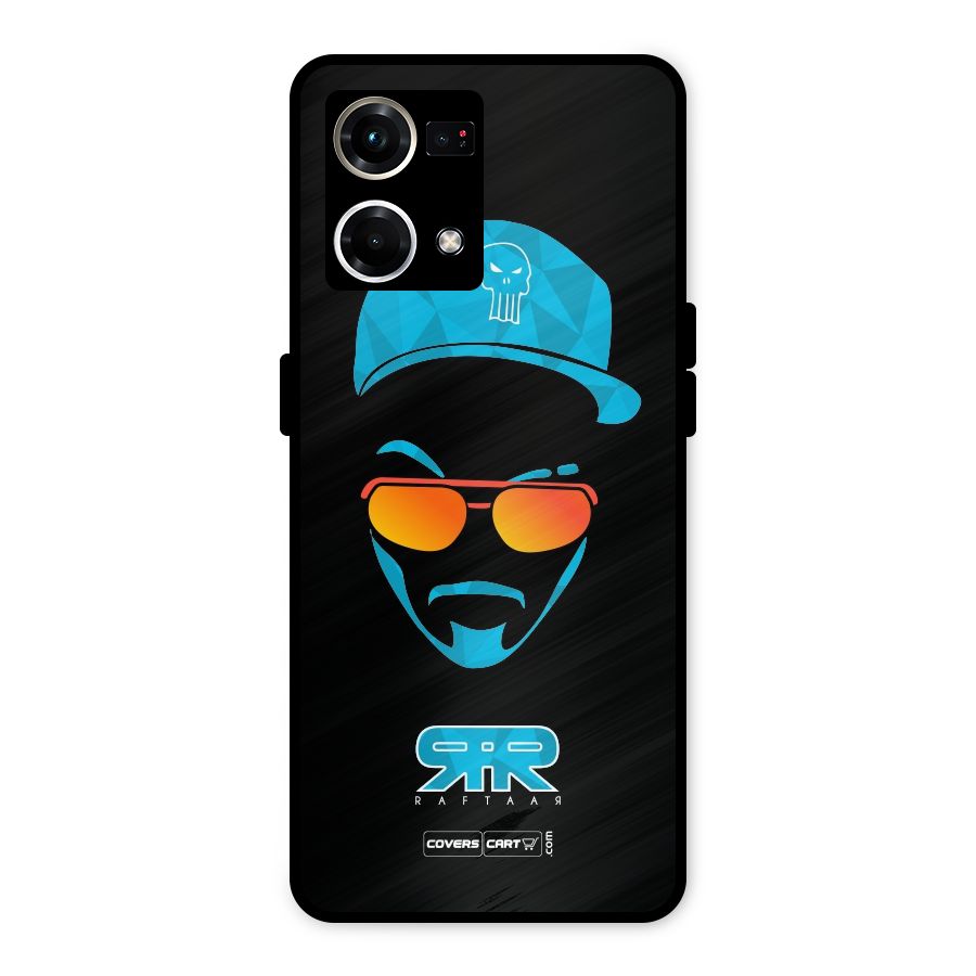 Special Raftaar Edition Blue Metal Back Case for Oppo F21s Pro 4G