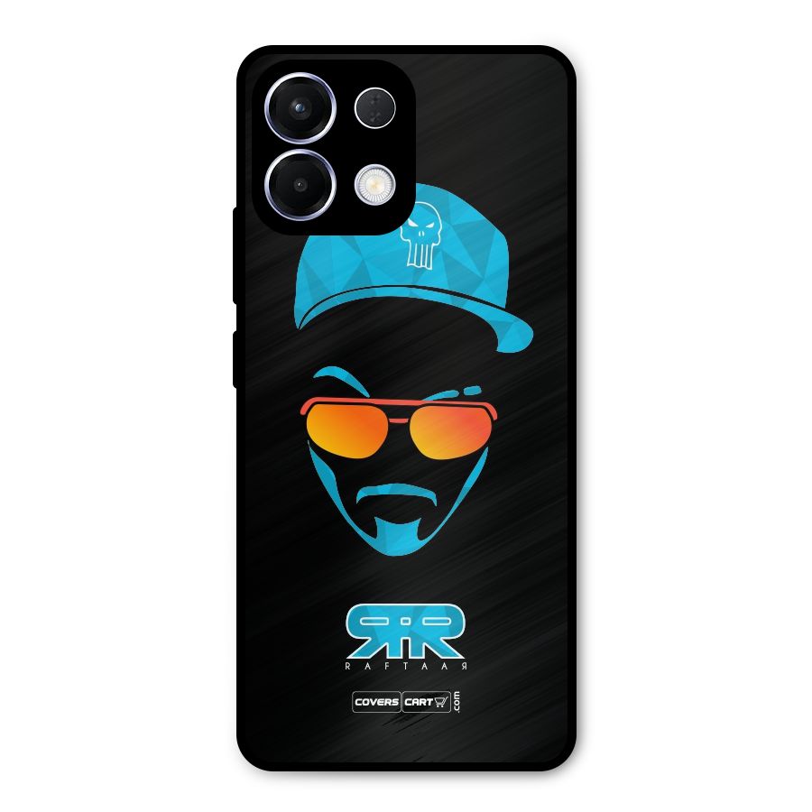 Special Raftaar Edition Blue Metal Back Case for Oppo K13