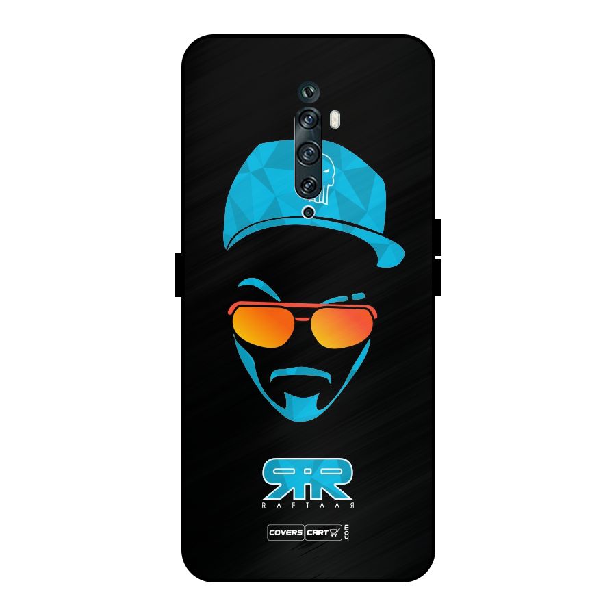 Special Raftaar Edition Blue Metal Back Case for Oppo Reno2 Z