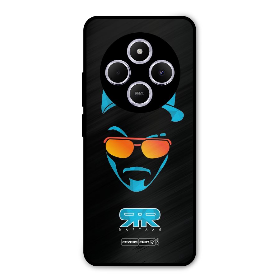 Special Raftaar Edition Blue Metal Back Case for Poco M7