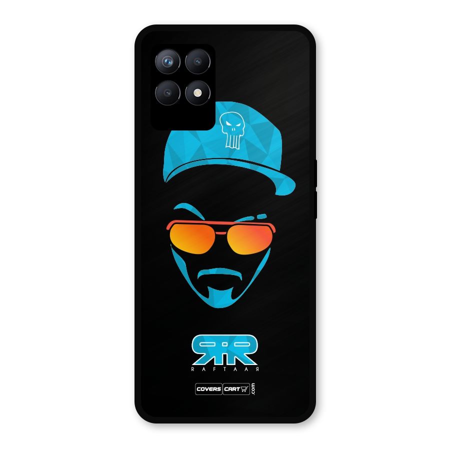 Special Raftaar Edition Blue Metal Back Case for Realme 8i