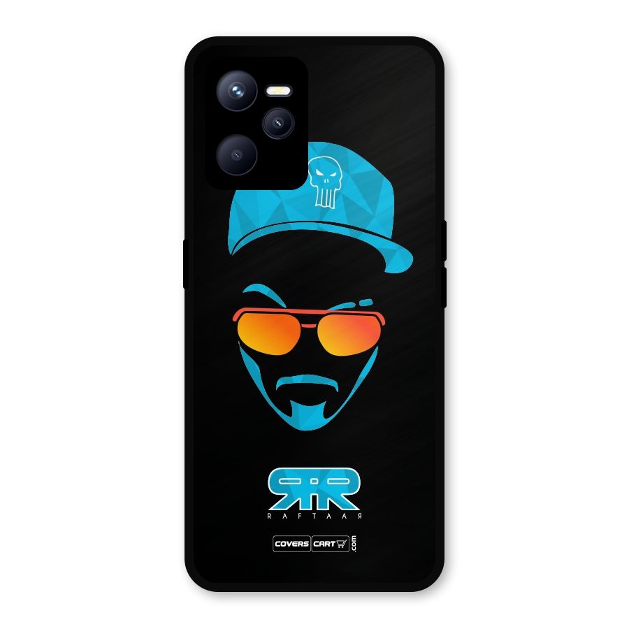 Special Raftaar Edition Blue Metal Back Case for Realme C35