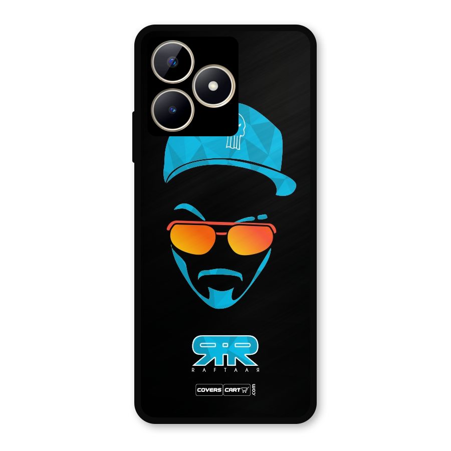 Special Raftaar Edition Blue Metal Back Case for Realme Narzo N53
