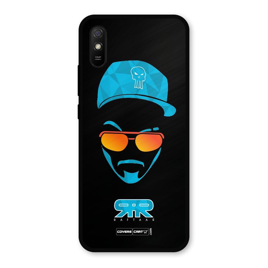 Special Raftaar Edition Blue Metal Back Case for Redmi 9i
