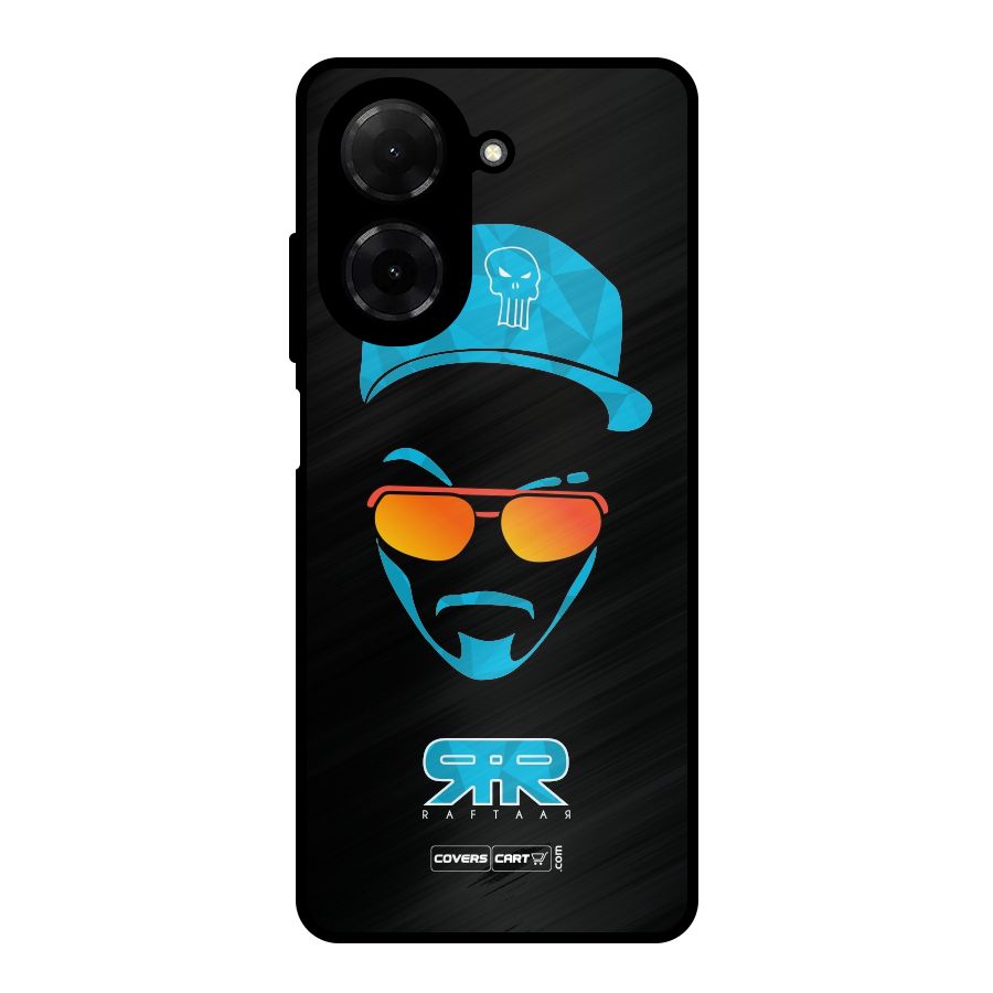 Special Raftaar Edition Blue Metal Back Case for Redmi A5 4G