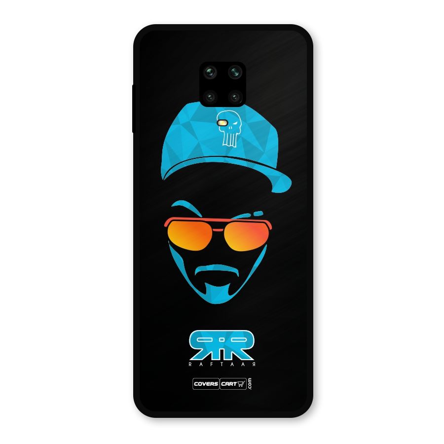 Special Raftaar Edition Blue Metal Back Case for Redmi Note 10 Lite