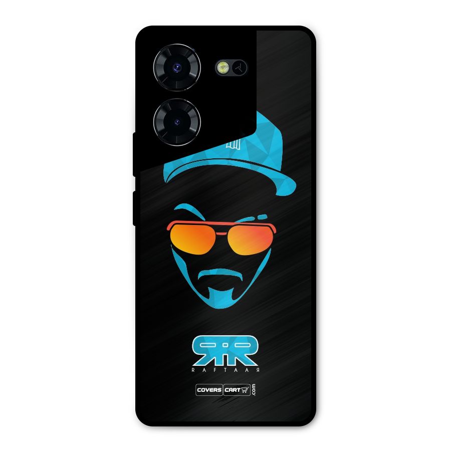 Special Raftaar Edition Blue Metal Back Case for Tecno Pova 5 Pro 5G