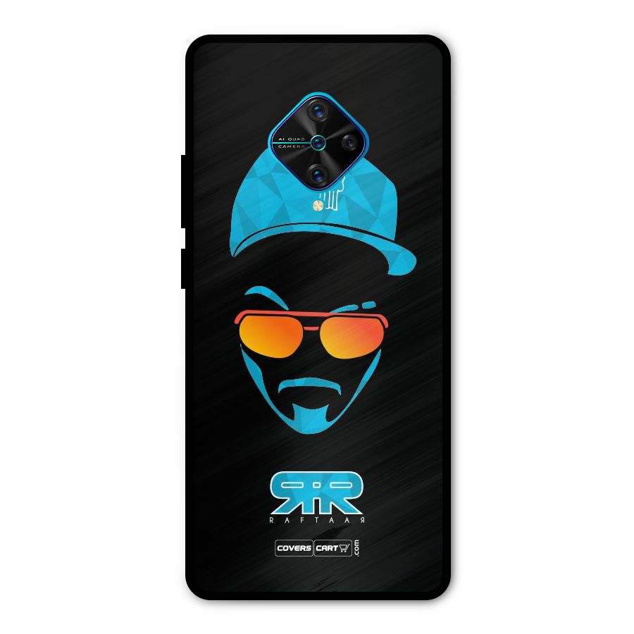 Special Raftaar Edition Blue Metal Back Case for Vivo S1 Pro