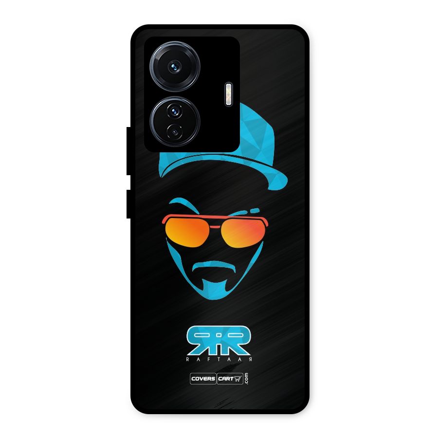 Special Raftaar Edition Blue Metal Back Case for Vivo T1 Pro