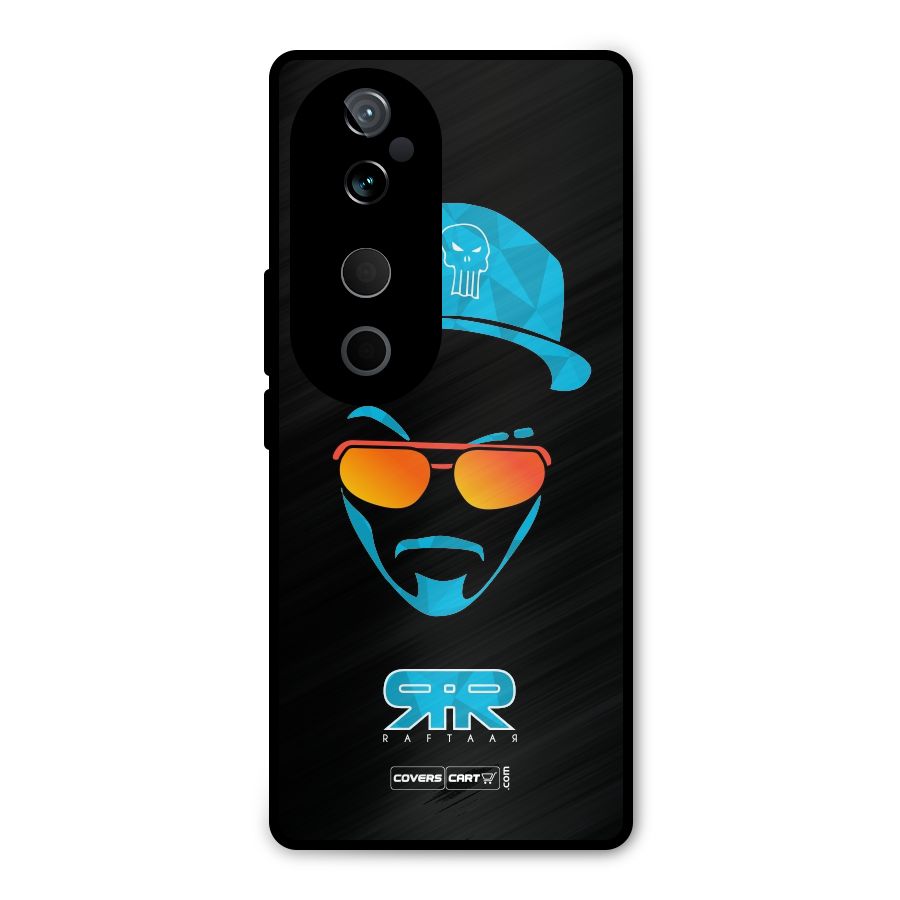 Special Raftaar Edition Blue Metal Back Case for Vivo T3 Ultra