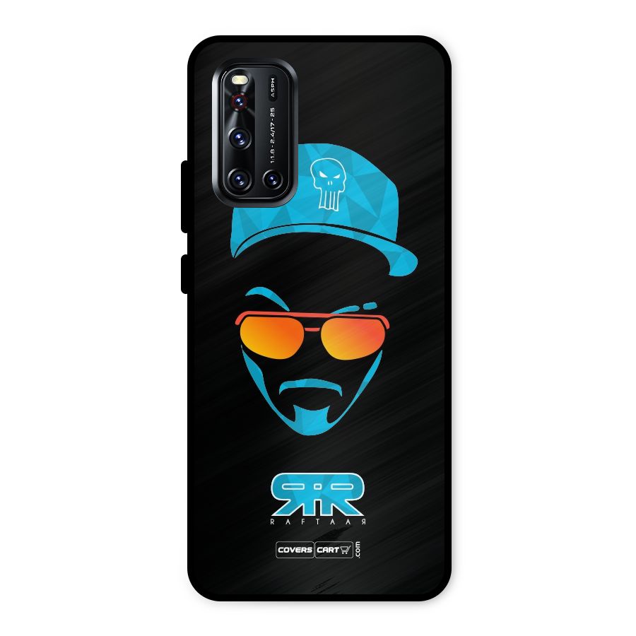 Special Raftaar Edition Blue Metal Back Case for Vivo V19