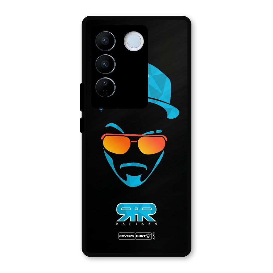 Special Raftaar Edition Blue Metal Back Case for Vivo V27