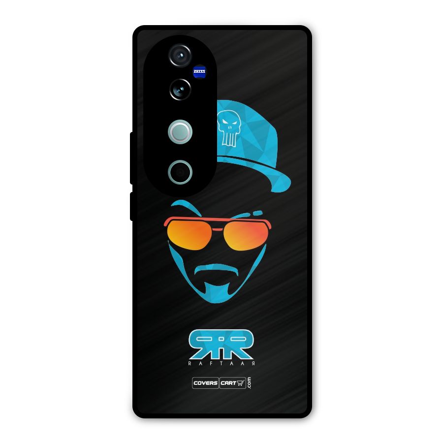 Special Raftaar Edition Blue Metal Back Case for Vivo V40