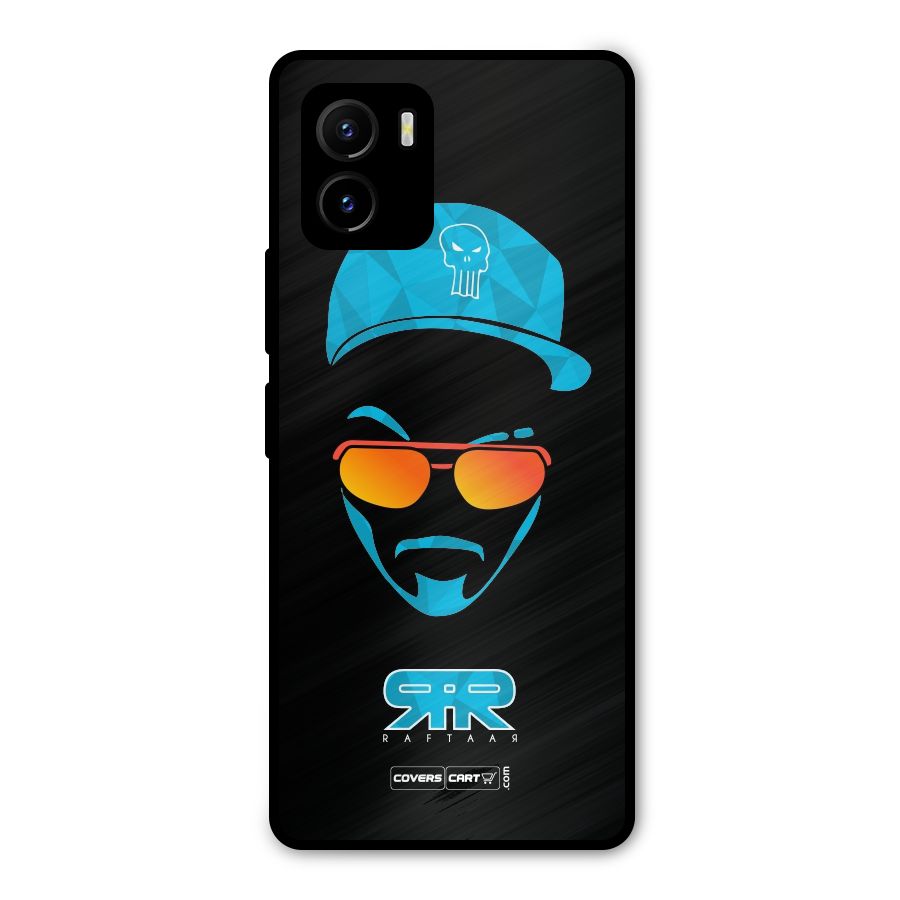 Special Raftaar Edition Blue Metal Back Case for Vivo Y15s