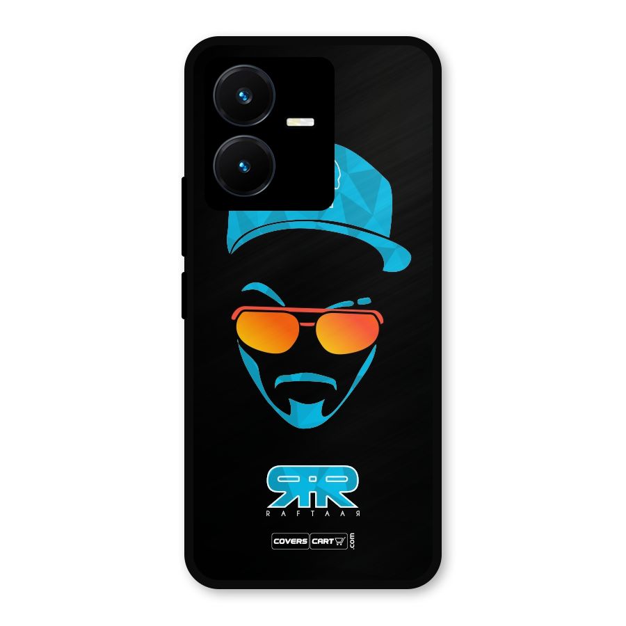 Special Raftaar Edition Blue Metal Back Case for Vivo Y22