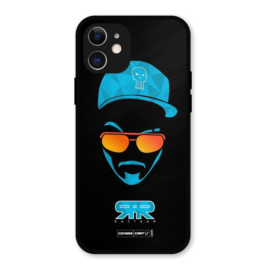 Special Raftaar Edition Blue Metal Back Case for iPhone 12