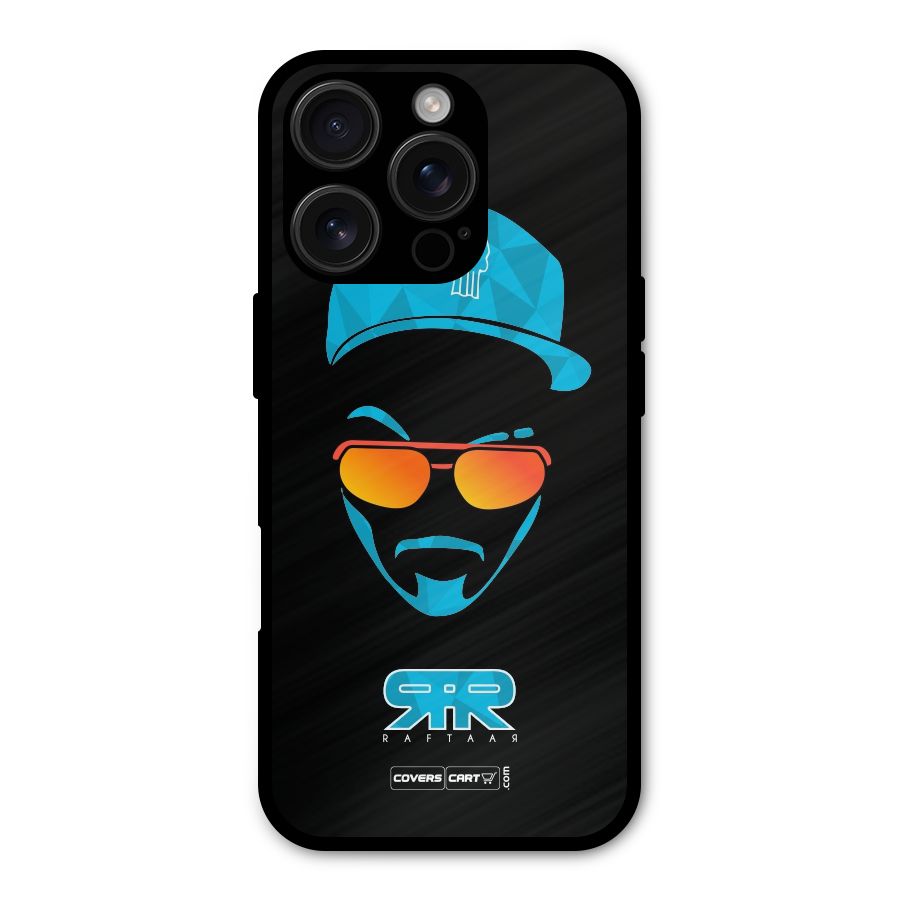 Special Raftaar Edition Blue Metal Back Case for iPhone 16 Pro