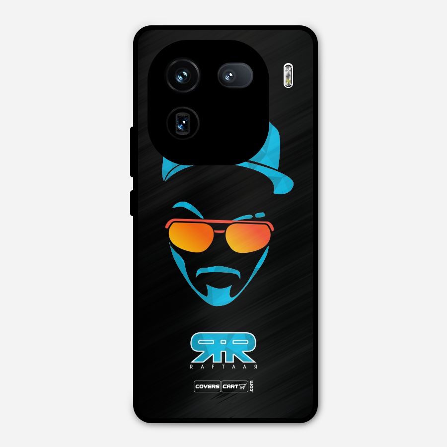 Special Raftaar Edition Blue Metal Back Case for iQOO 12