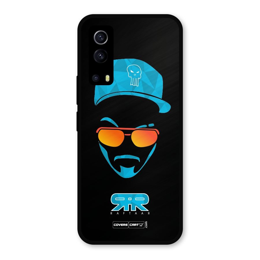 Special Raftaar Edition Blue Metal Back Case for iQOO Z3