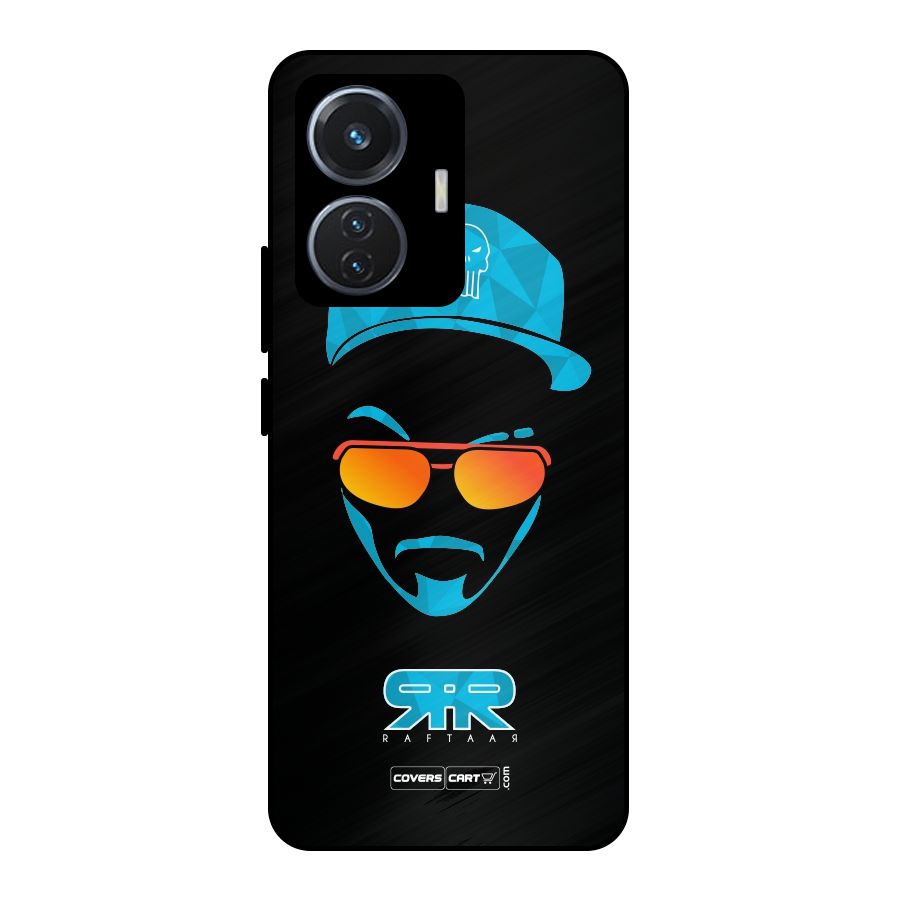 Special Raftaar Edition Blue Metal Back Case for iQOO Z6 44W