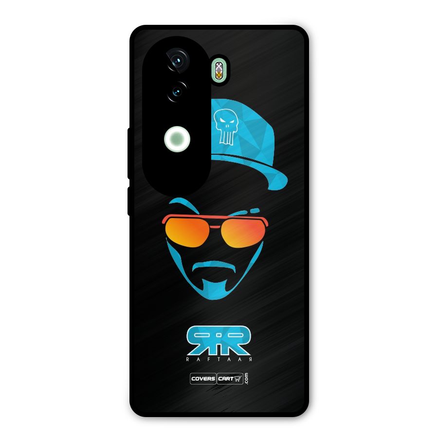 Special Raftaar Edition Blue Metal Back Case for iQOO Z9s