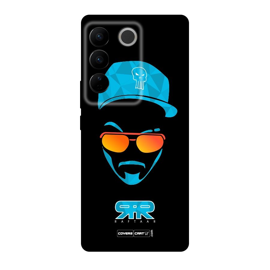 Special Raftaar Edition Blue Original Polycarbonate Back Case for Vivo V27