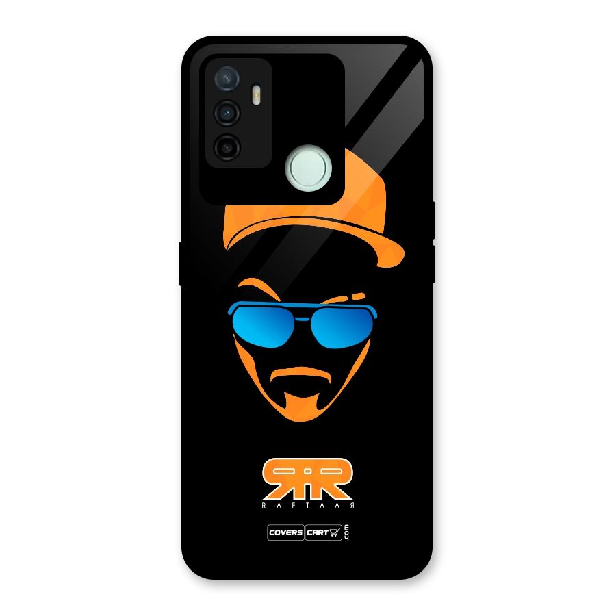 Special Raftaar Edition Orange Glass Back Case for Oppo A53