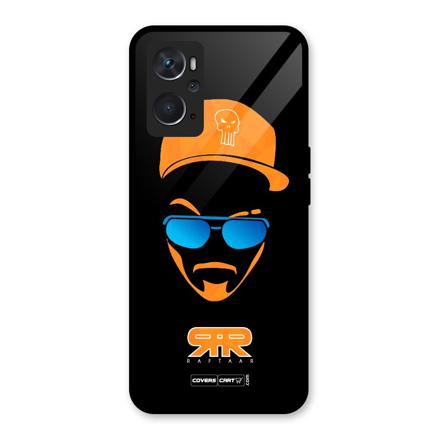Special Raftaar Edition Orange Glass Back Case for Oppo K10 4G