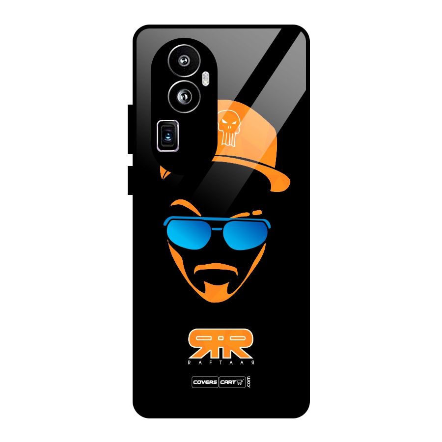 Special Raftaar Edition Orange Glass Back Case for Oppo Reno10 Pro Plus