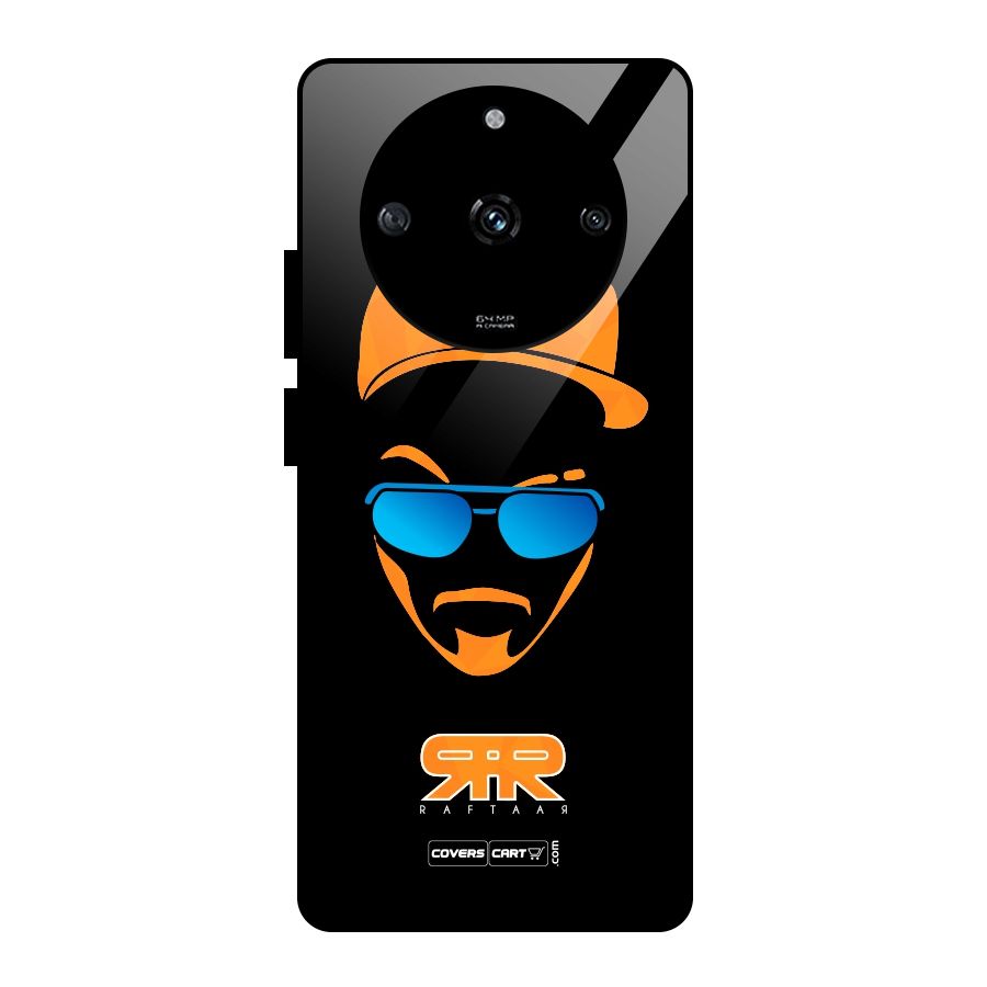 Special Raftaar Edition Orange Glass Back Case for Realme Narzo 60 5G